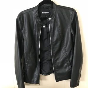 Black Express Pleather Jacket
